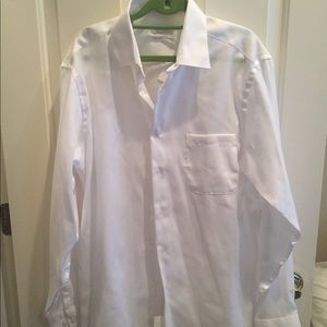 NWT mens calvin cline button down white